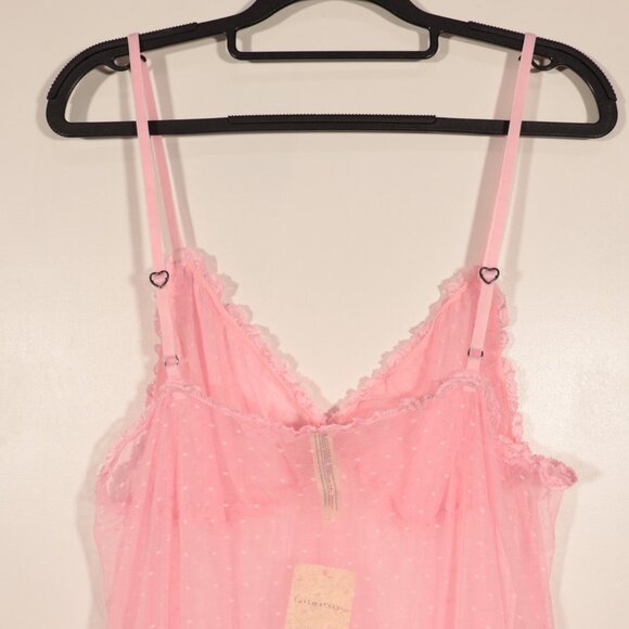 NWT Free People Heart to Heart Mini Slip in Pink Size Large - Picture 10 of 14